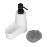 Soap Dispenser Dishwashing Liquid Hand Soap Pump with A Steel Ball for Bathroom and Kitchen SinkWhite