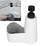 Soap Dispenser Dishwashing Liquid Hand Soap Pump with A Steel Ball for Bathroom and Kitchen SinkWhite