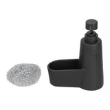 Soap Dispenser Dishwashing Liquid Hand Soap Pump with A Steel Ball for Bathroom and Kitchen SinkBlack - Front View