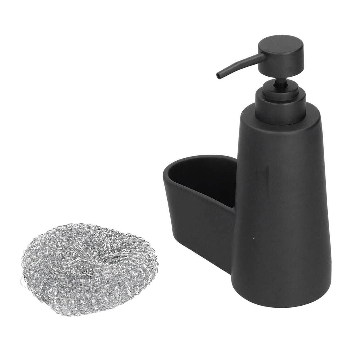 Soap Dispenser Dishwashing Liquid Hand Soap Pump with A Steel Ball for Bathroom and Kitchen SinkBlack