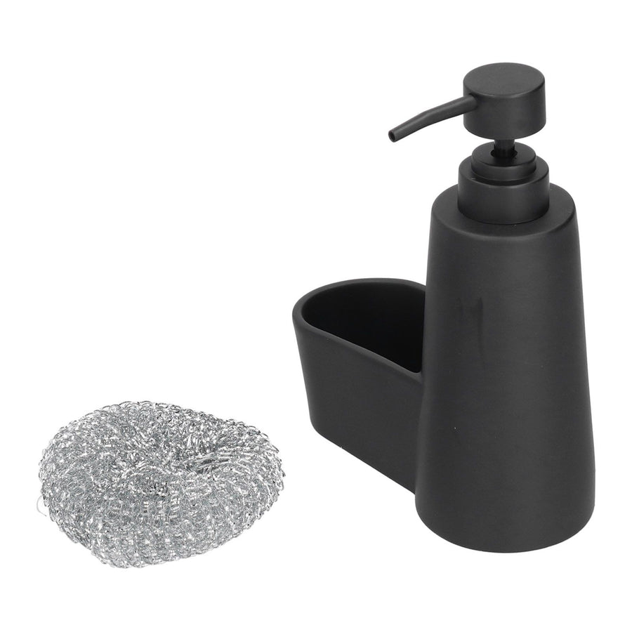 Soap Dispenser Dishwashing Liquid Hand Soap Pump with A Steel Ball for Bathroom and Kitchen SinkBlack