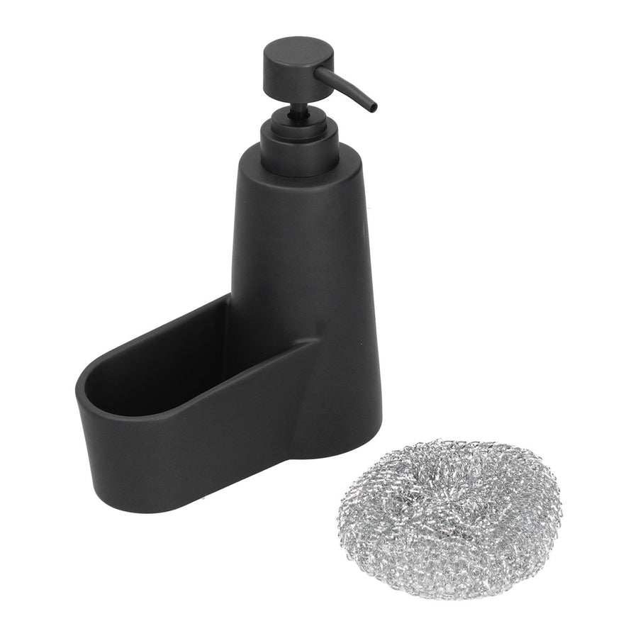 Soap Dispenser Dishwashing Liquid Hand Soap Pump with A Steel Ball for Bathroom and Kitchen SinkBlack