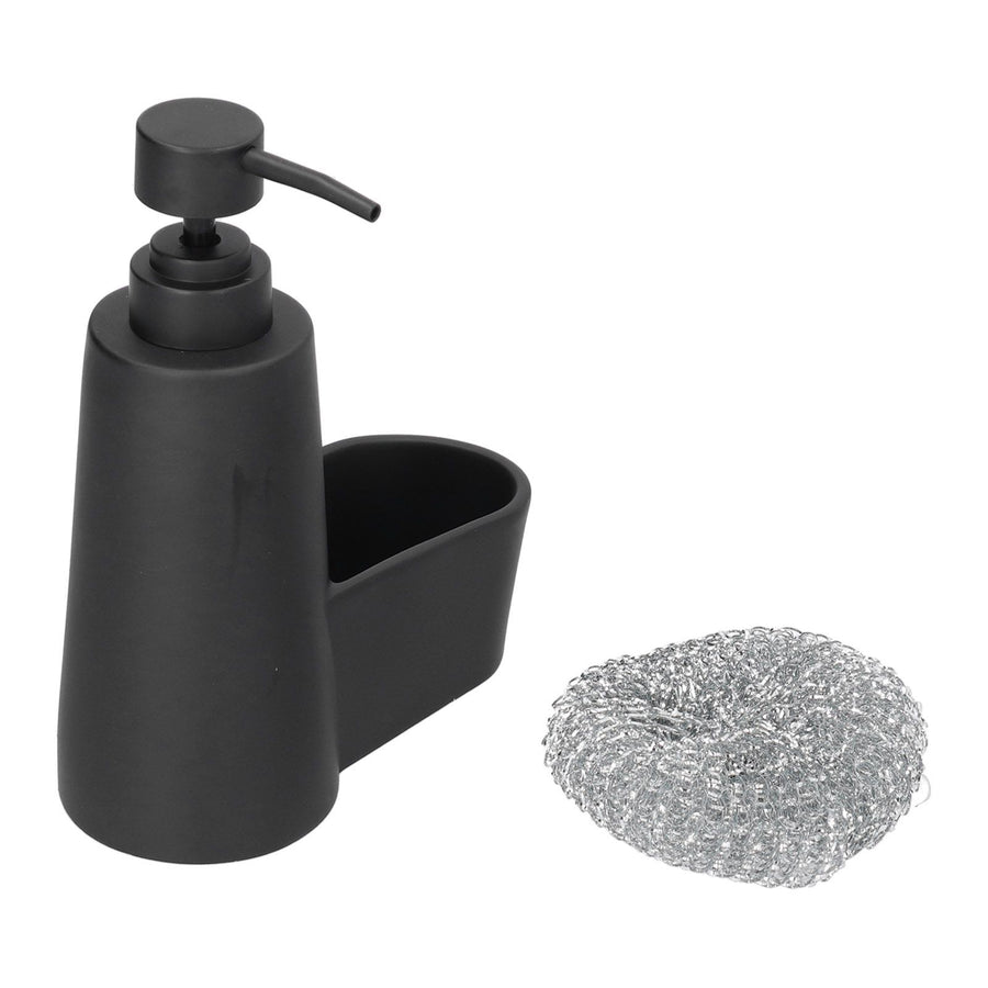Soap Dispenser Dishwashing Liquid Hand Soap Pump with A Steel Ball for Bathroom and Kitchen SinkBlack