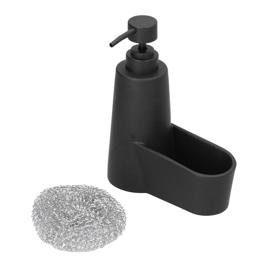 Soap Dispenser Dishwashing Liquid Hand Soap Pump with A Steel Ball for Bathroom and Kitchen SinkBlack
