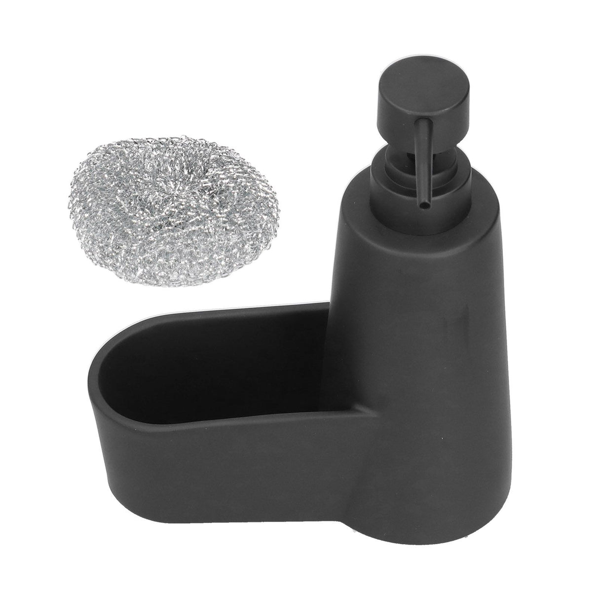 Soap Dispenser Dishwashing Liquid Hand Soap Pump with A Steel Ball for Bathroom and Kitchen SinkBlack