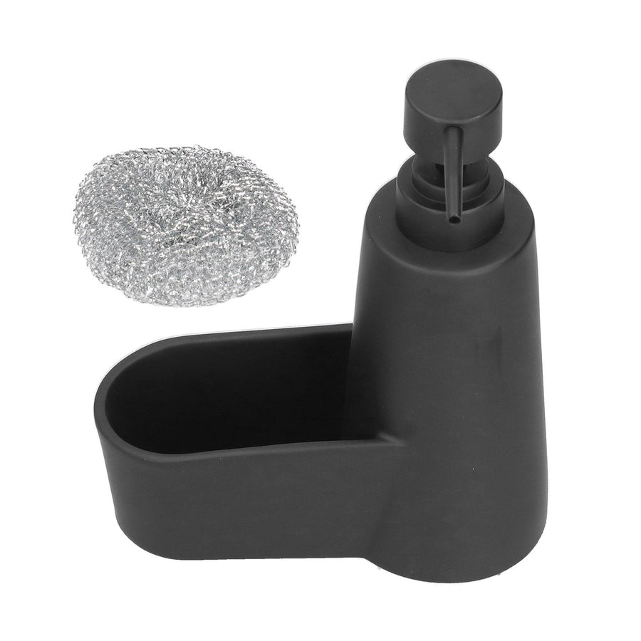 Soap Dispenser Dishwashing Liquid Hand Soap Pump with A Steel Ball for Bathroom and Kitchen SinkBlack