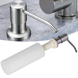 Sink Soap Dispenser Stainless Steel Press Head 300ML Soap Lotion Container Kitchen Bathroom Accessory