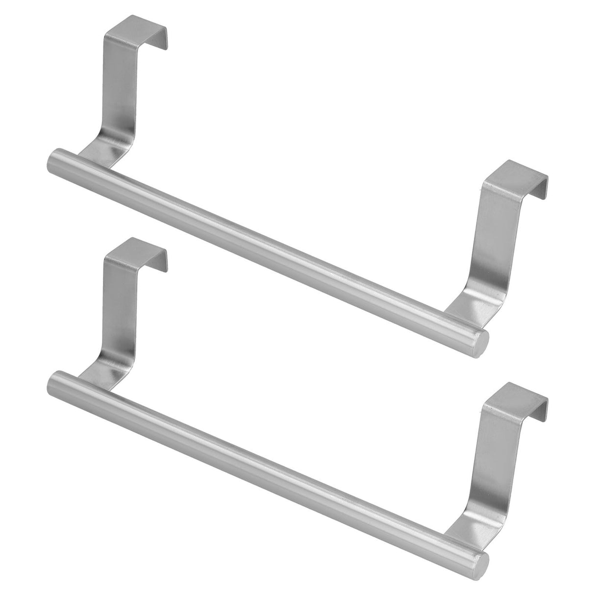 2Pcs Stainless Steel Hanging Towel Rack No Punch Bathroom Hanger for Home Hotel Apartment23CM