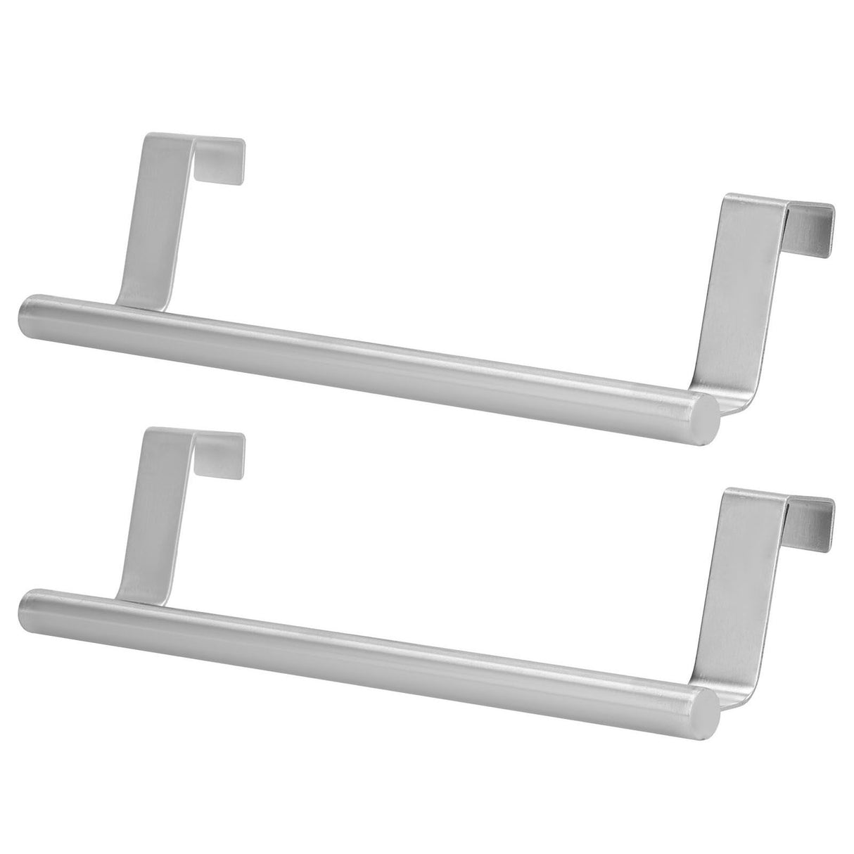 2Pcs Stainless Steel Hanging Towel Rack No Punch Bathroom Hanger for Home Hotel Apartment23CM