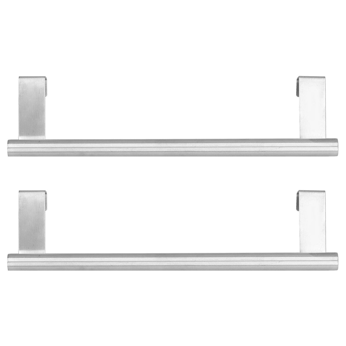 2Pcs Stainless Steel Hanging Towel Rack No Punch Bathroom Hanger for Home Hotel Apartment23CM