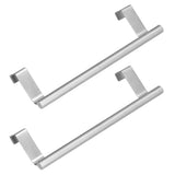 2Pcs Stainless Steel Hanging Towel Rack No Punch Bathroom Hanger for Home Hotel Apartment23CM - Low Angle