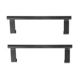 2Pcs Towel Rack Black Hangable Punch Free Nail Free Cabinet Door Towel Rack for Home Hotel23CM