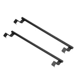 2Pcs Towel Rack Black Hangable Punch Free Nail Free Cabinet Door Towel Rack for Home Hotel36CM