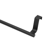 2Pcs Towel Rack Black Hangable Punch Free Nail Free Cabinet Door Towel Rack for Home Hotel36CM