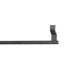 2Pcs Towel Rack Black Hangable Punch Free Nail Free Cabinet Door Towel Rack for Home Hotel36CM
