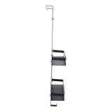 Wall Shower Shelf Large Space Metal Hanging Shower Organizer Rack with Suction Cup for Bathroom Toilet Type A Double Layer