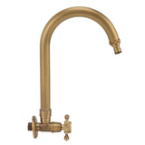 Garden Outdoor Faucet Antique In Wall Frost Crack Prevention 360 Degree Rotation Single Cold Water Faucet Tap Thin Mouth - Side View