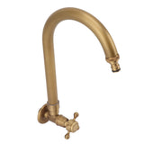Garden Outdoor Faucet Antique In Wall Frost Crack Prevention 360 Degree Rotation Single Cold Water Faucet Tap Thin Mouth