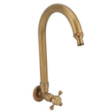 Garden Outdoor Faucet Antique In Wall Frost Crack Prevention 360 Degree Rotation Single Cold Water Faucet Tap Thin Mouth