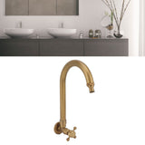 Garden Outdoor Faucet Antique In Wall Frost Crack Prevention 360 Degree Rotation Single Cold Water Faucet Tap Thin Mouth
