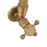 Garden Outdoor Faucet Antique In Wall Frost Crack Prevention 360 Degree Rotation Single Cold Water Faucet Tap Thin Mouth