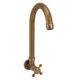 Garden Outdoor Faucet Antique In Wall Frost Crack Prevention 360 Degree Rotation Single Cold Water Faucet Tap Round Mouth