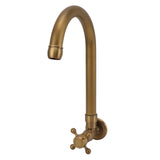Garden Outdoor Faucet Antique In Wall Frost Crack Prevention 360 Degree Rotation Single Cold Water Faucet Tap Round Mouth - Top-Down View