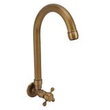 Garden Outdoor Faucet Antique In Wall Frost Crack Prevention 360 Degree Rotation Single Cold Water Faucet Tap Round Mouth - 45-Degree Angle