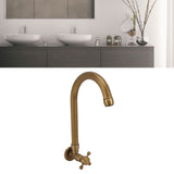 Garden Outdoor Faucet Antique In Wall Frost Crack Prevention 360 Degree Rotation Single Cold Water Faucet Tap Round Mouth