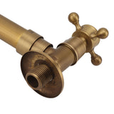 Garden Outdoor Faucet Antique In Wall Frost Crack Prevention 360 Degree Rotation Single Cold Water Faucet Tap Round Mouth - Extra Image