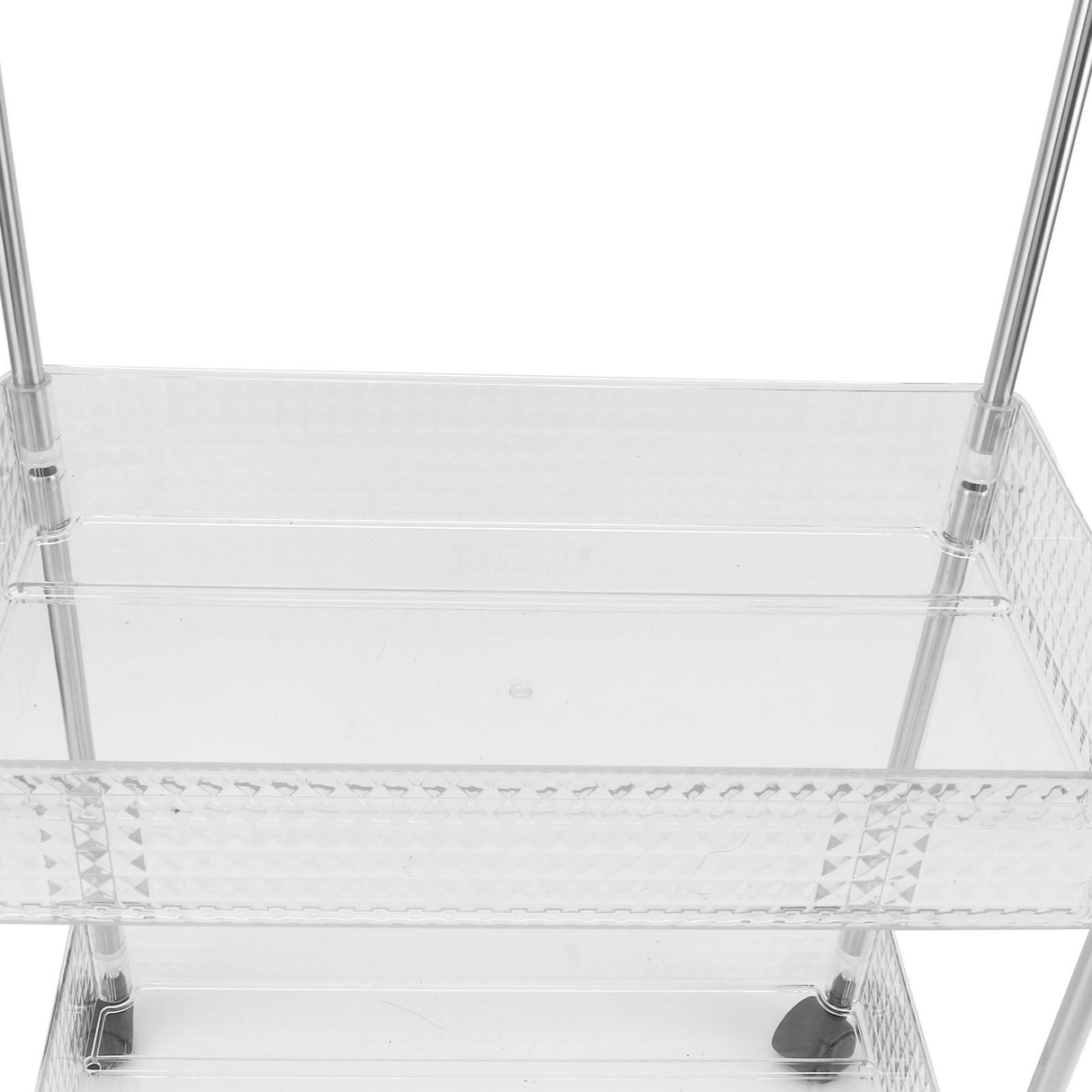 Kitchen Storage Rack Multifunctional 3 Tier Mobile Storage Cart for Bathroom Laundry Room Narrow Places S