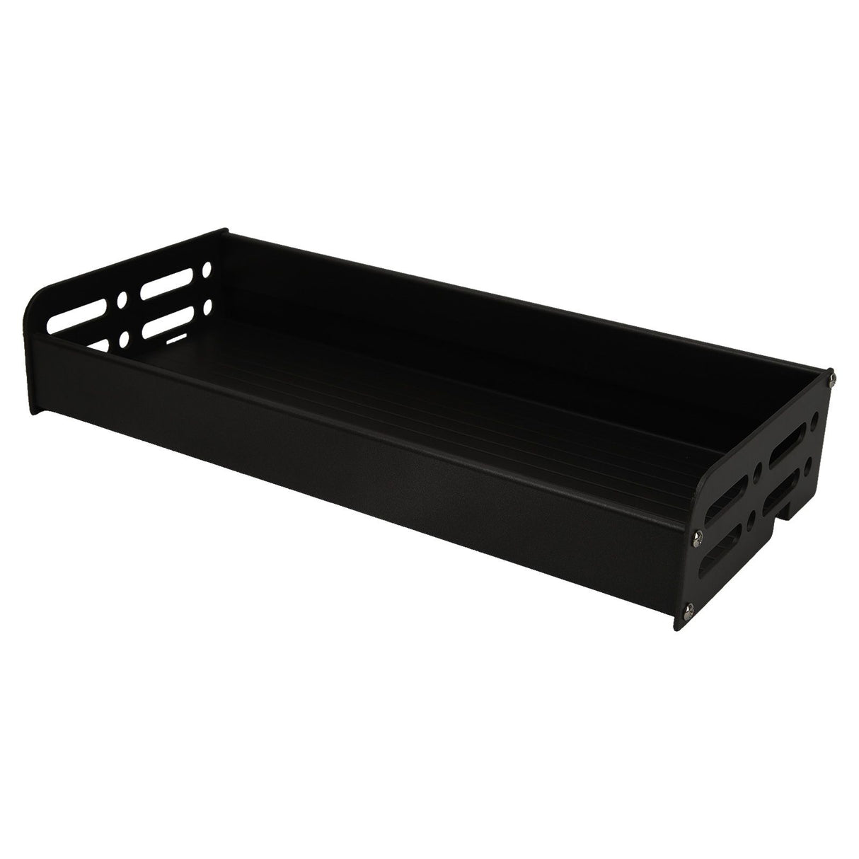Floating Shelves Space Aluminum Wall Mounted Decorative Storage Shelf for Kitchen Bathroom Living Room Bedroom Black