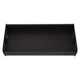 Floating Shelves Space Aluminum Wall Mounted Decorative Storage Shelf for Kitchen Bathroom Living Room Bedroom Black - 45-Degree Angle