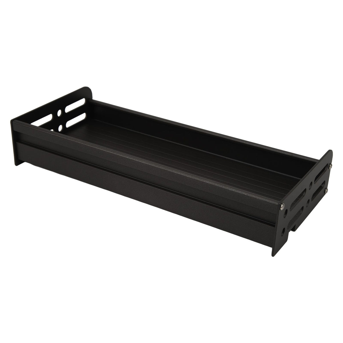 Floating Shelves Space Aluminum Wall Mounted Decorative Storage Shelf for Kitchen Bathroom Living Room Bedroom Black