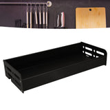 Floating Shelves Space Aluminum Wall Mounted Decorative Storage Shelf for Kitchen Bathroom Living Room Bedroom Black