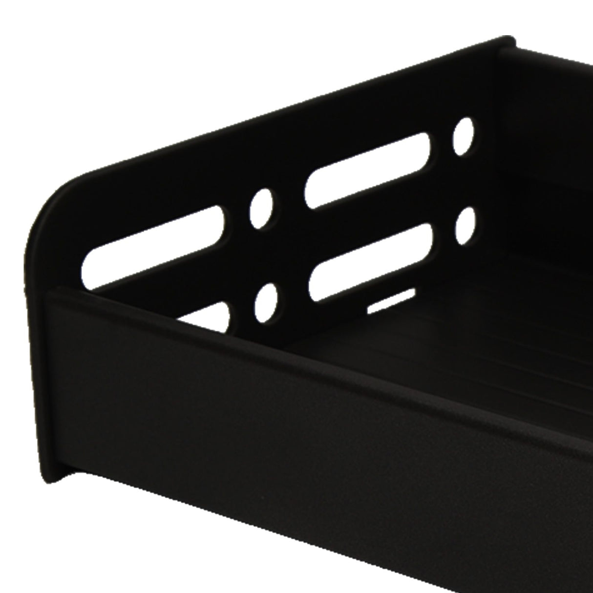 Floating Shelves Space Aluminum Wall Mounted Decorative Storage Shelf for Kitchen Bathroom Living Room Bedroom Black
