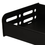 Floating Shelves Space Aluminum Wall Mounted Decorative Storage Shelf for Kitchen Bathroom Living Room Bedroom Black