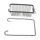 Over The Toilet Storage Shelf Large Capacity Aluminum Toilet Storage Basket Metal Bathroom Storage Organizer Black