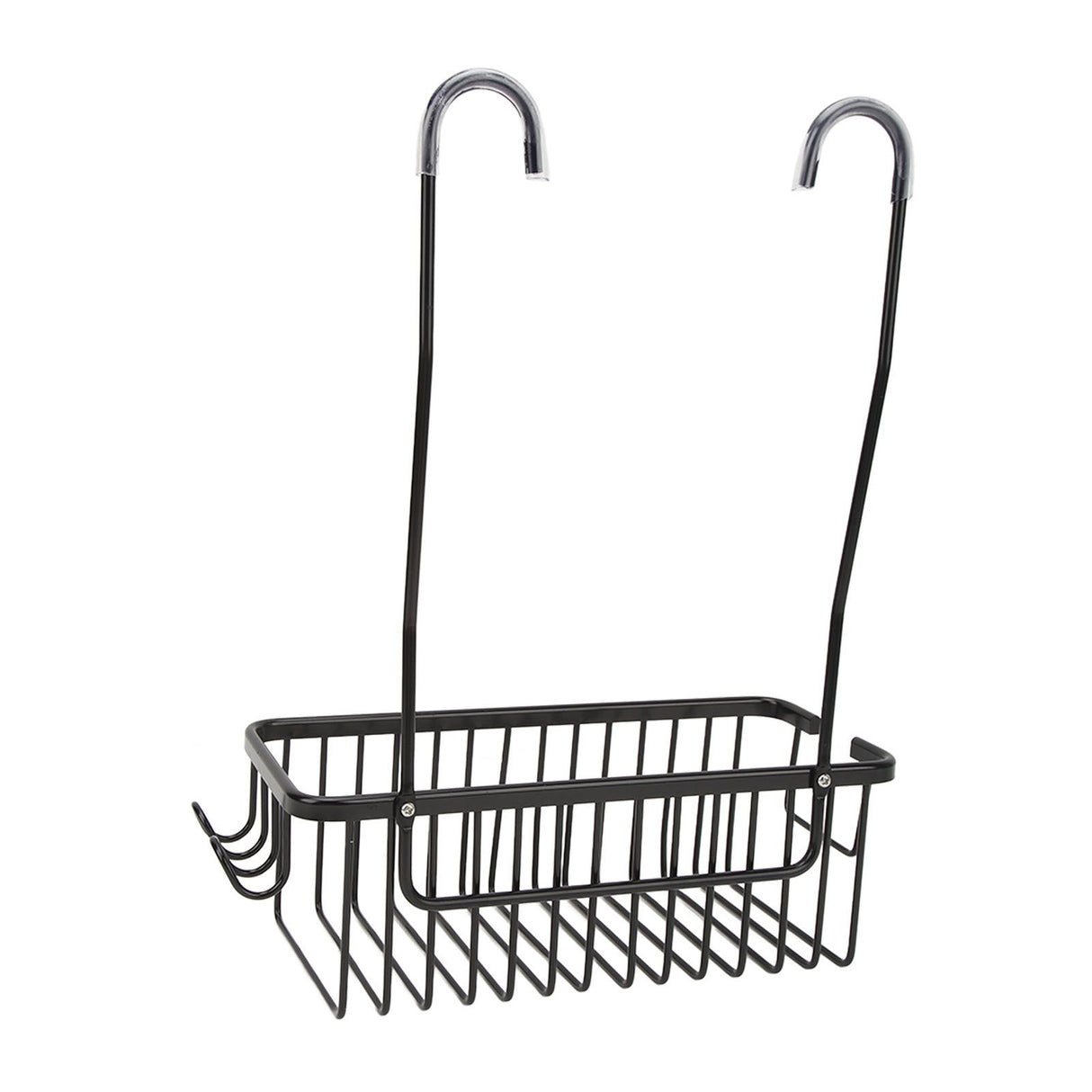 Over The Toilet Storage Shelf Large Capacity Aluminum Toilet Storage Basket Metal Bathroom Storage Organizer Black