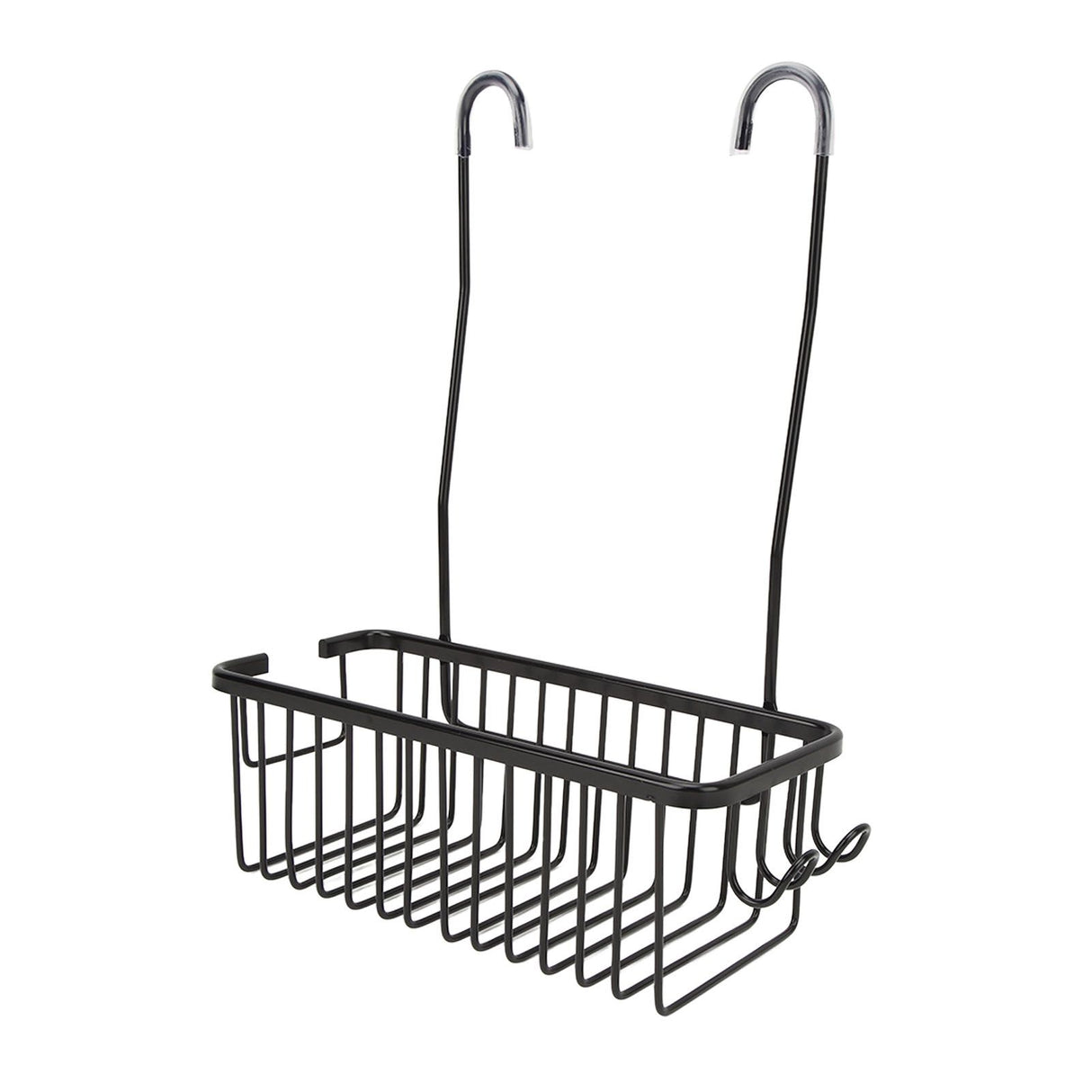 Over The Toilet Storage Shelf Large Capacity Aluminum Toilet Storage Basket Metal Bathroom Storage Organizer Black