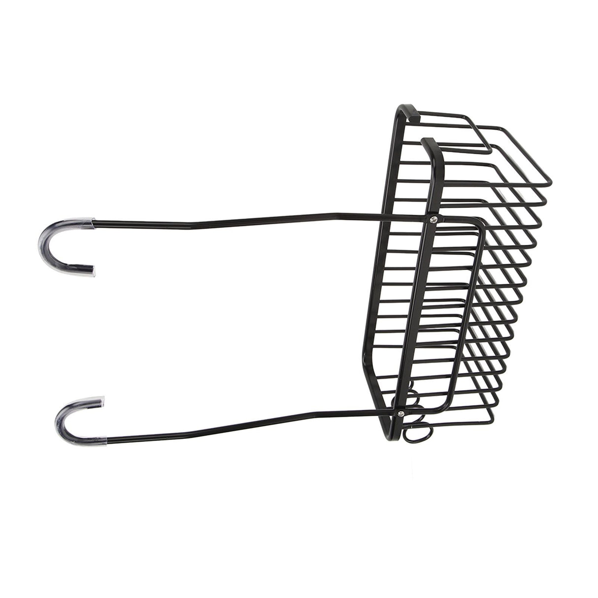 Over The Toilet Storage Shelf Large Capacity Aluminum Toilet Storage Basket Metal Bathroom Storage Organizer Black
