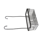 Over The Toilet Storage Shelf Large Capacity Aluminum Toilet Storage Basket Metal Bathroom Storage Organizer Black