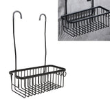 Over The Toilet Storage Shelf Large Capacity Aluminum Toilet Storage Basket Metal Bathroom Storage Organizer Black