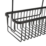 Over The Toilet Storage Shelf Large Capacity Aluminum Toilet Storage Basket Metal Bathroom Storage Organizer Black