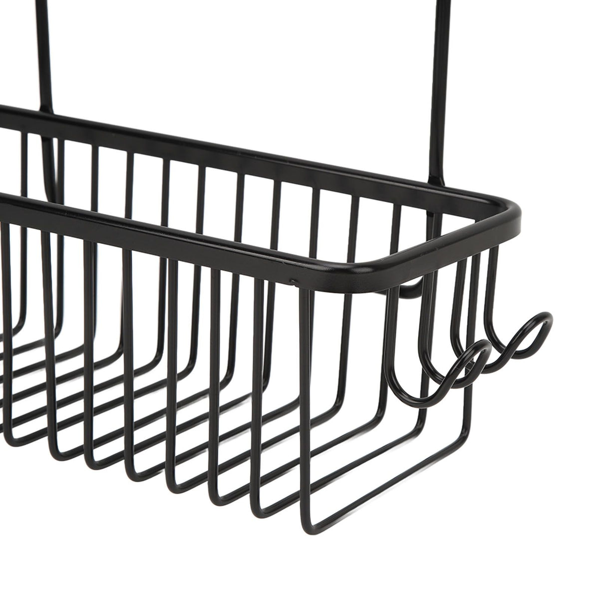 Over The Toilet Storage Shelf Large Capacity Aluminum Toilet Storage Basket Metal Bathroom Storage Organizer Black
