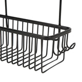 Over The Toilet Storage Shelf Large Capacity Aluminum Toilet Storage Basket Metal Bathroom Storage Organizer Black - Extra Image