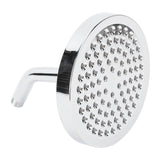 High Pressure Rain Shower Head Water Conservation Bathroom Shower Head for Household Hotel 6 Inch Silver - Top-Down View