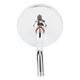 High Pressure Rain Shower Head Water Conservation Bathroom Shower Head for Household Hotel 6 Inch Silver - 45-Degree Angle
