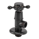 Solid Brass Angle Stop Valve Retro Thickened Cold Hot Triangle Valve Explosion Proof Water Shut Off Valve Black