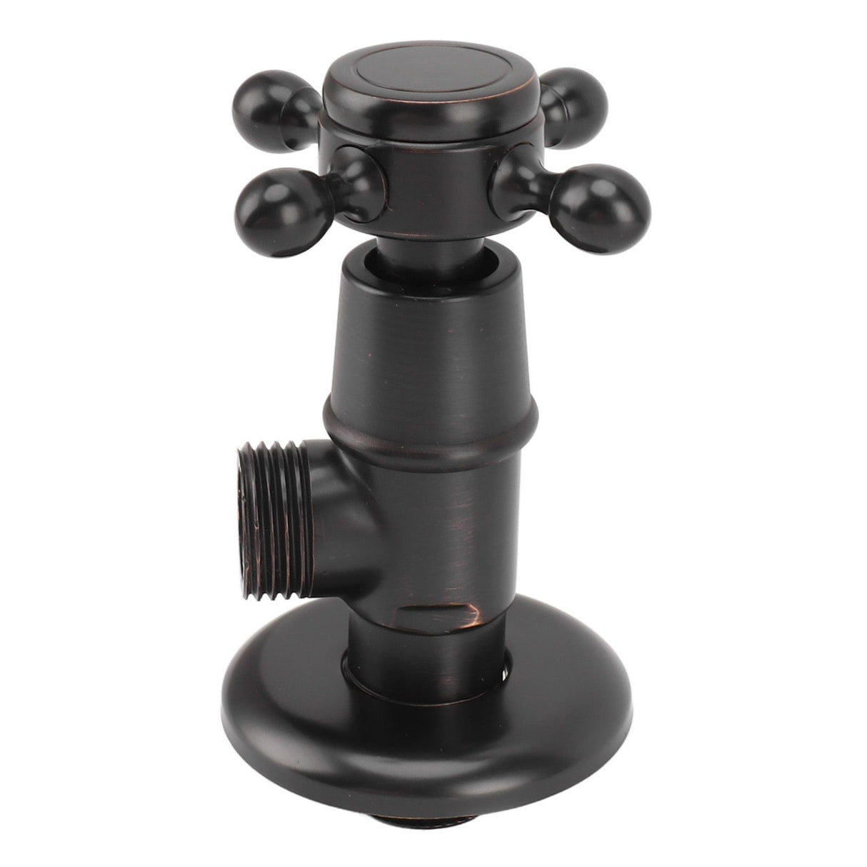Solid Brass Angle Stop Valve Retro Thickened Cold Hot Triangle Valve Explosion Proof Water Shut Off Valve Black